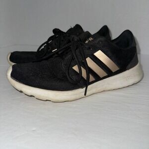 Adidas Cloudfoam Shoes Women's Size 6.5 Black Lace Up Sneakers